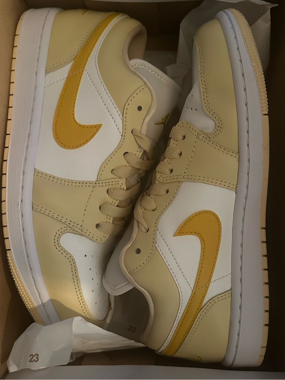 Nike air Jordan 1 low “yellow ochre” women’s size 8.5 men’s 7 - Picture 8 of 11